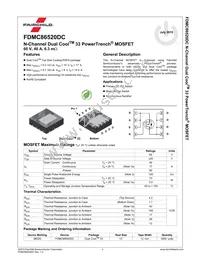 FDMC86520DC Datasheet Page 2