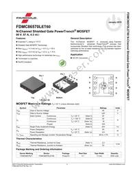 FDMC86570LET60 Datasheet Page 2