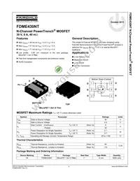 FDME430NT Datasheet Page 2