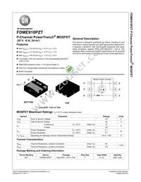 FDME910PZT Datasheet Cover