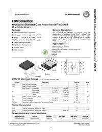 FDMS004N08C Datasheet Page 2