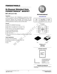 FDMS007N08LC Datasheet Cover