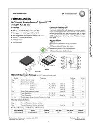 FDMS1D4N03S Datasheet Page 2