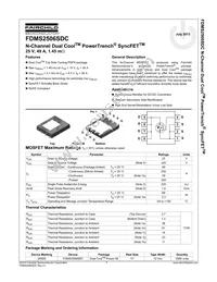 FDMS2506SDC Datasheet Cover