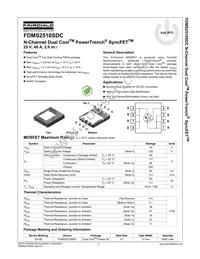 FDMS2510SDC Datasheet Cover