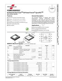 FDMS3008SDC Datasheet Page 2