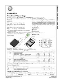 FDMS3602S Datasheet Cover