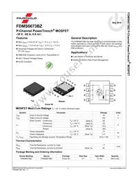 FDMS6673BZ Datasheet Page 2