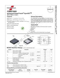 FDMS7556S Datasheet Page 2