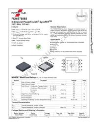 FDMS7558S Datasheet Page 2