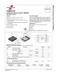 FDMS7578 Datasheet Page 2