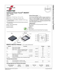 FDMS7580 Datasheet Page 2