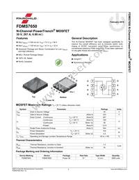 FDMS7650 Datasheet Page 2
