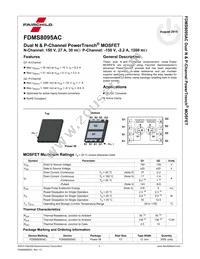 FDMS8095AC Datasheet Page 2