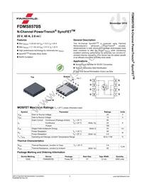 FDMS8570S Datasheet Page 2