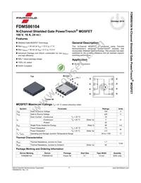 FDMS86104 Datasheet Page 2