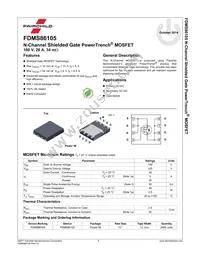 FDMS86105 Datasheet Page 2