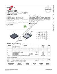 FDMS86163P Datasheet Page 2