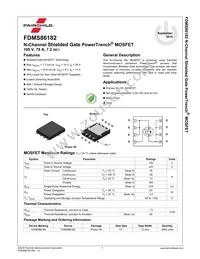 FDMS86182 Datasheet Page 2