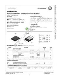 FDMS86183 Datasheet Page 2