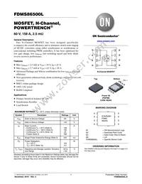 FDMS86500L Datasheet Cover