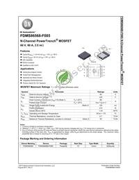 FDMS86568-F085 Datasheet Cover