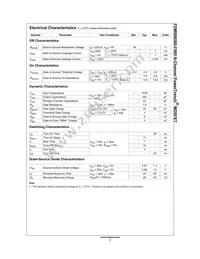 FDMS86580-F085 Datasheet Page 2