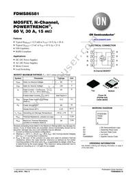 FDMS86581 Datasheet Cover