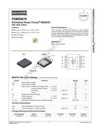 FDMS8670 Datasheet Cover