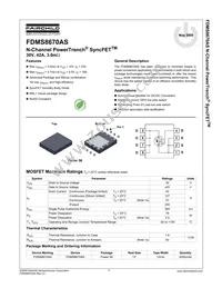 FDMS8670AS Datasheet Cover
