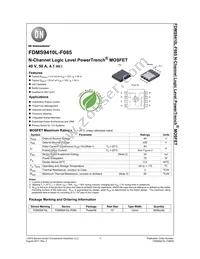 FDMS9410L-F085 Datasheet Cover