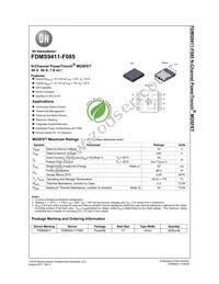 FDMS9411-F085 Datasheet Cover