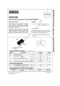 FDN361BN Datasheet Page 2