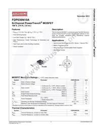FDP036N10A Datasheet Page 2