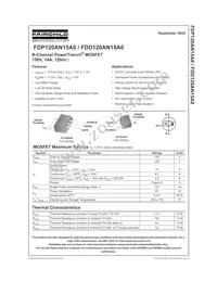 FDP120AN15A0 Datasheet Cover