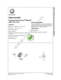 FDP2710-F085 Datasheet Cover