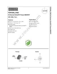 FDP5500 Datasheet Cover