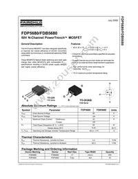 FDP5680 Datasheet Cover