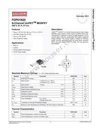 FDP61N20 Datasheet Page 2