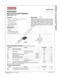 FDPF5N50TYDTU Datasheet Cover