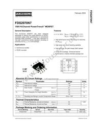 FDS2070N7 Datasheet Cover