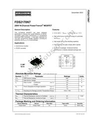 FDS2170N7 Datasheet Cover