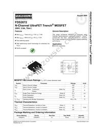 FDS2672 Datasheet Page 2