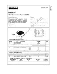 FDS4470 Datasheet Page 2