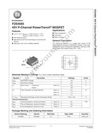 FDS4685 Datasheet Cover