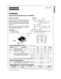 FDS4885C Datasheet Cover