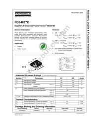 FDS4897C Datasheet Page 2