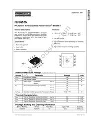 FDS6575 Datasheet Page 2