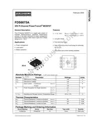 FDS6675A Datasheet Cover