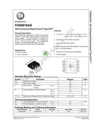 FDS6676AS Datasheet Cover